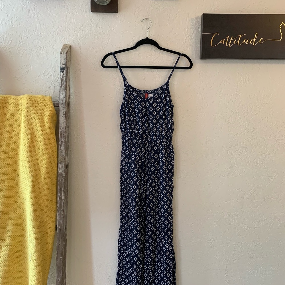 Blue printed jumper